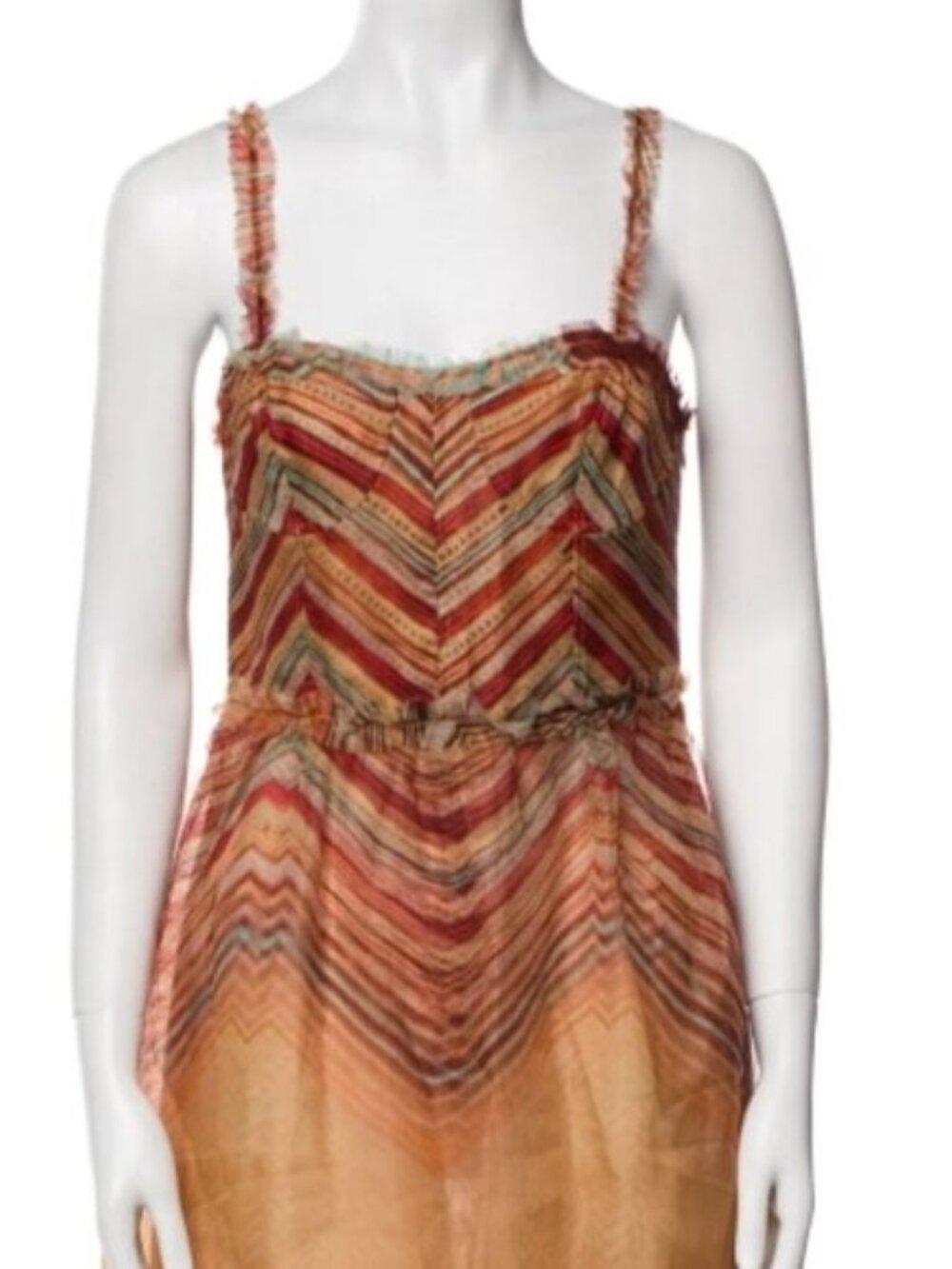 NWOT ULLA JOHNSON Gisele Silk Midi Cocktail Dress in Tierra XS $890. - Picture 7 of 10